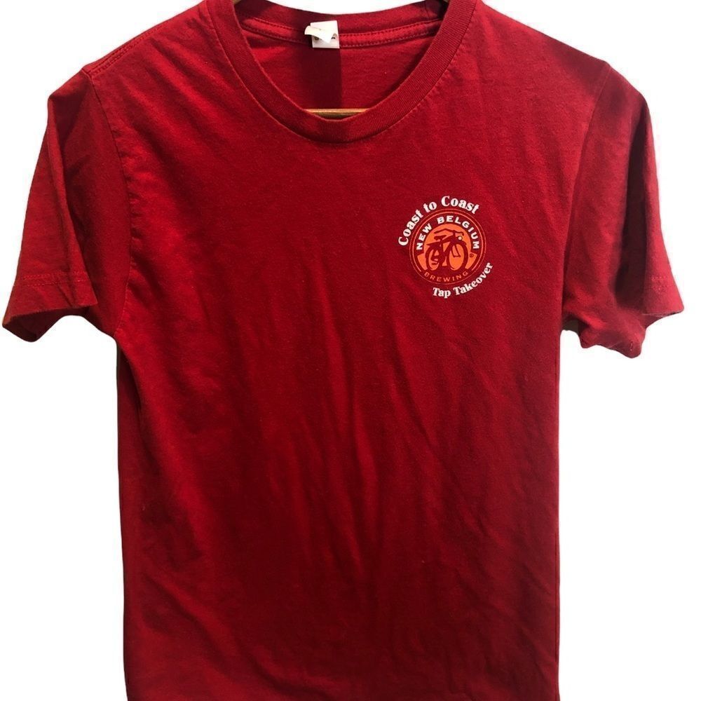 Tulex Fine‎ Jersey Samuel Adam's Red Short Sleeved T-Shirt unisex size small